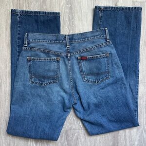 Fossil Brand Blue Jeans with Red Tab | Size 6R | Low-Rise, Bootcut